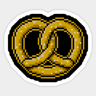 Pixel Pretzel Sticker